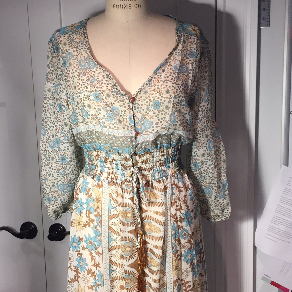 Long sheer Maxi dress Boho style